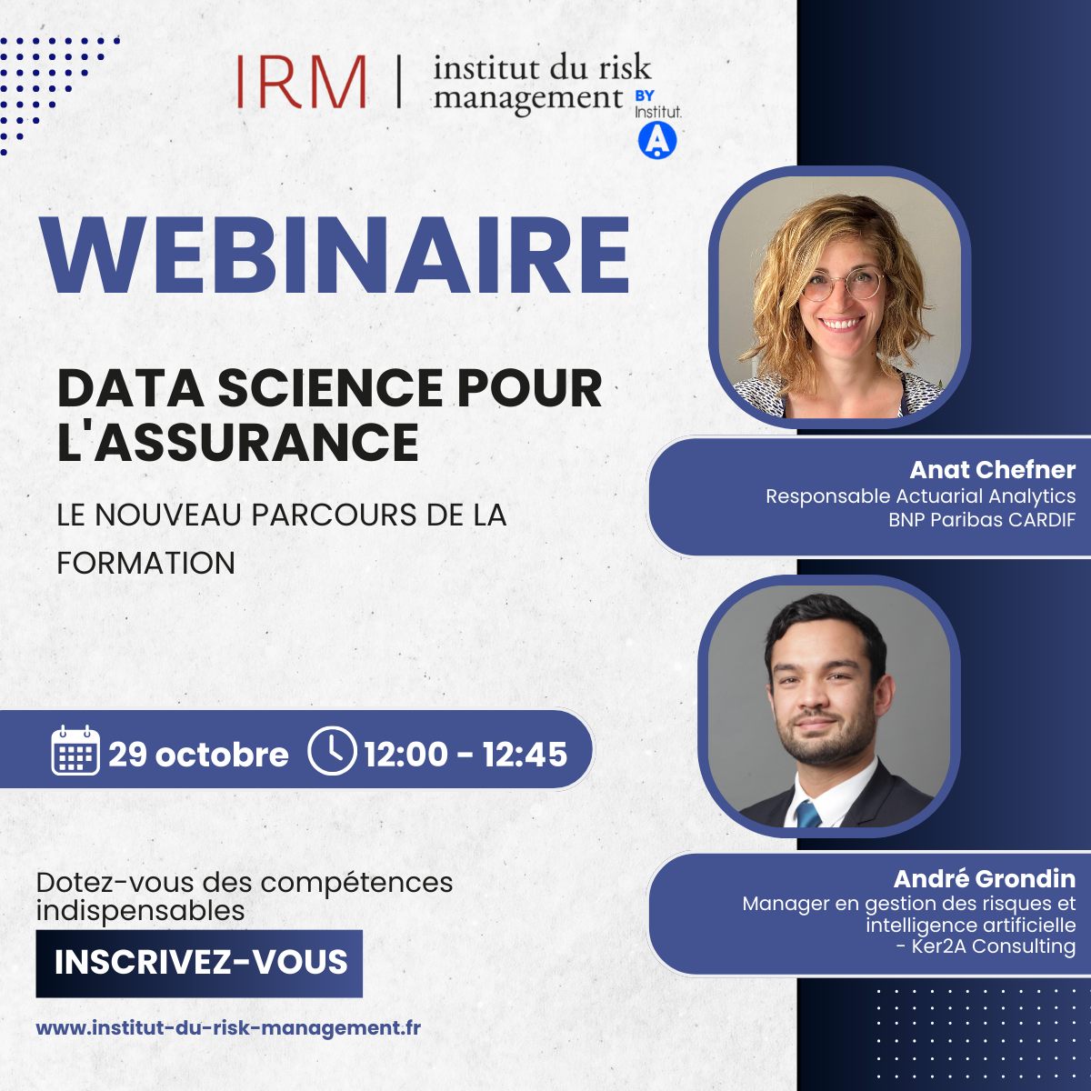 Certificat Data Science pour l&rsquo;Assurance &#8211;  réunion d&rsquo;information sur le NOUVEAU PARCOURS