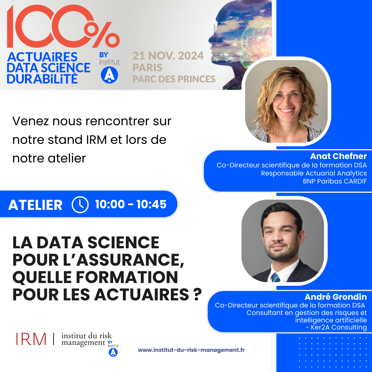 Journée 100 % Actuaires, 100 % Data Science, 100 % Durabilité - 21 novembre 2024